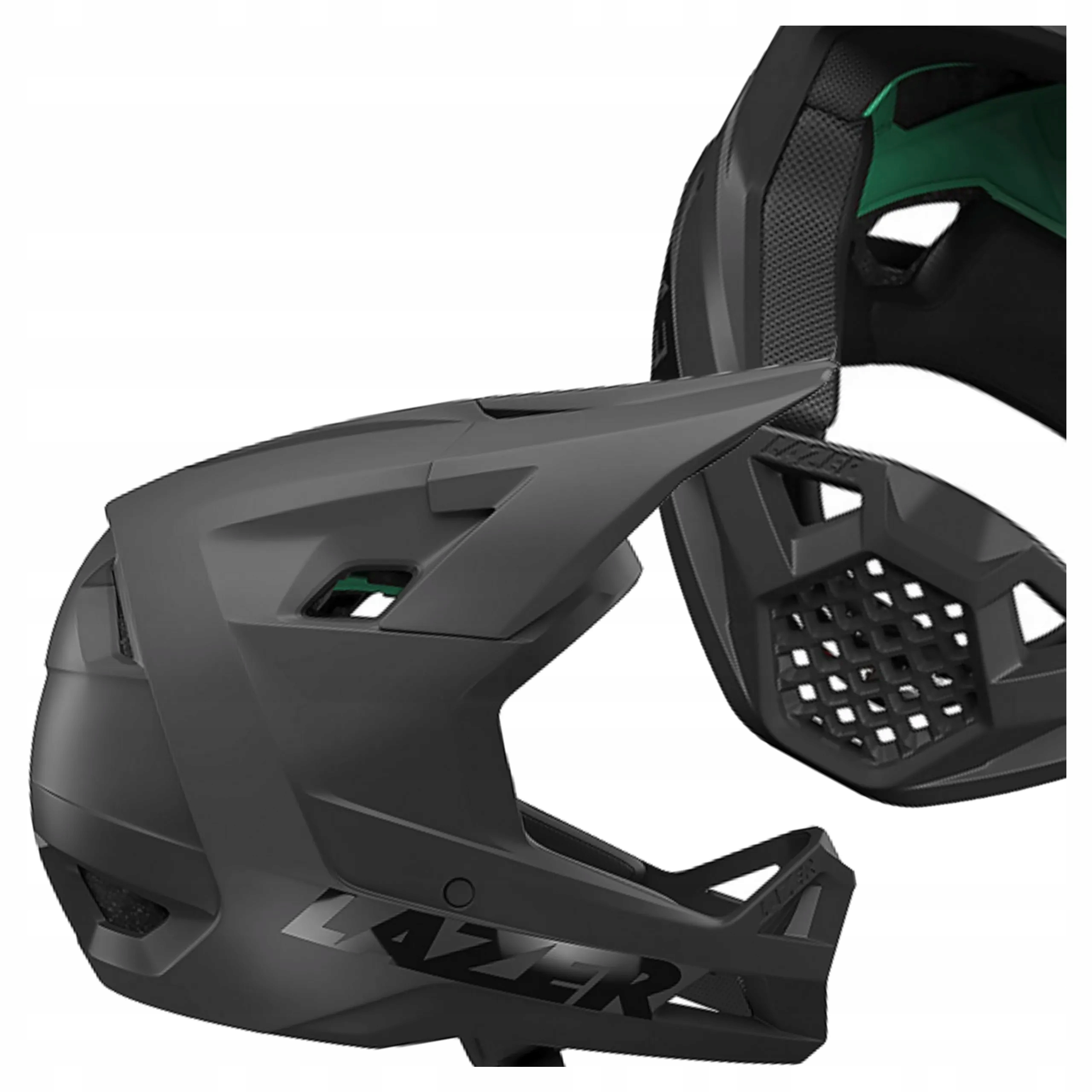 Kask Rowerowy FullFace Lazer Chase Czarny Mat Enduro Downhill M (56-58cm)