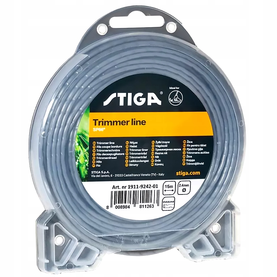 

Żyłka karbowana Stiga 2,4mm 15metrów 1911-9242-01