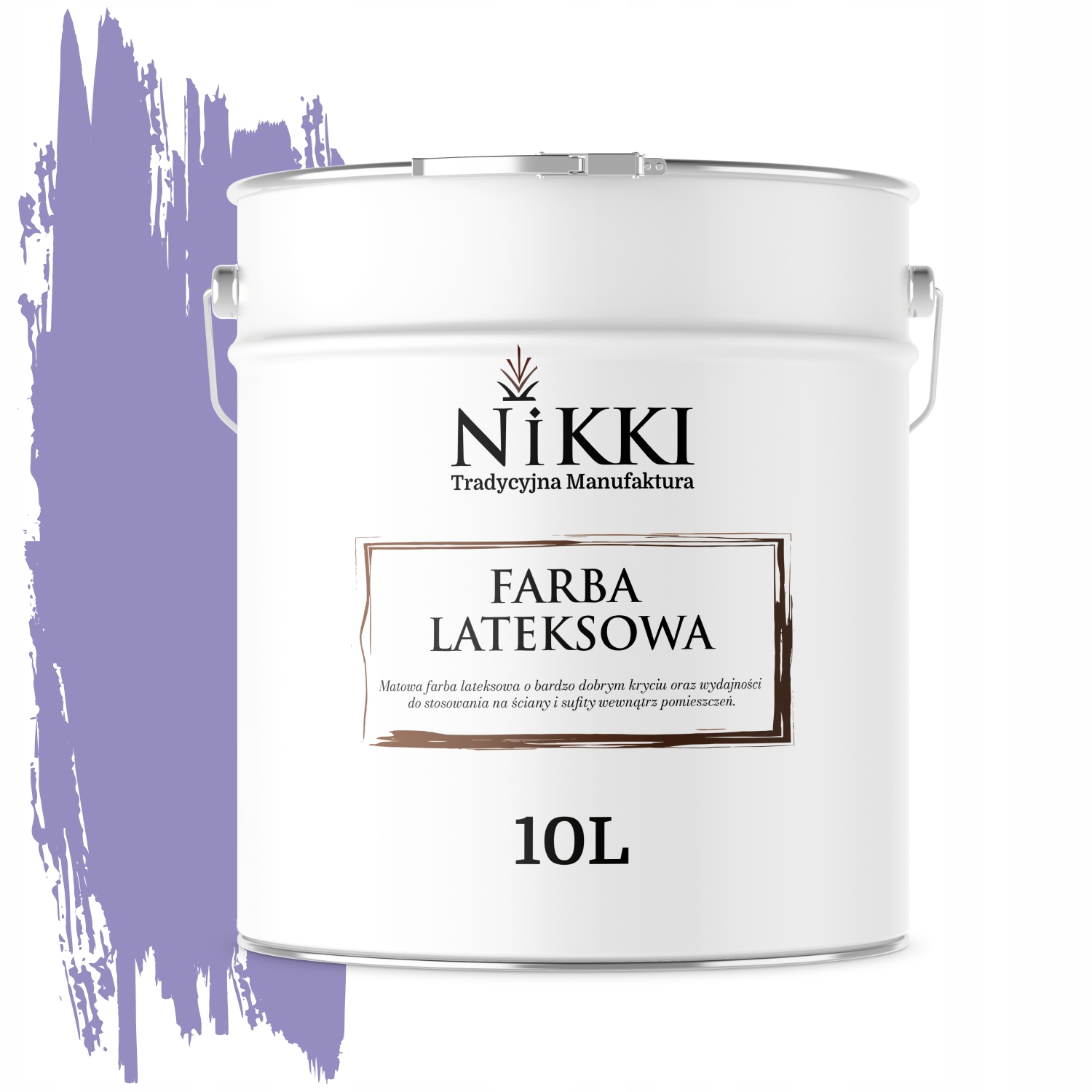 Latexová Farba Na Stenu, Farba Levanduľová, H2629 10 L, Hlboká Matná Na Steny