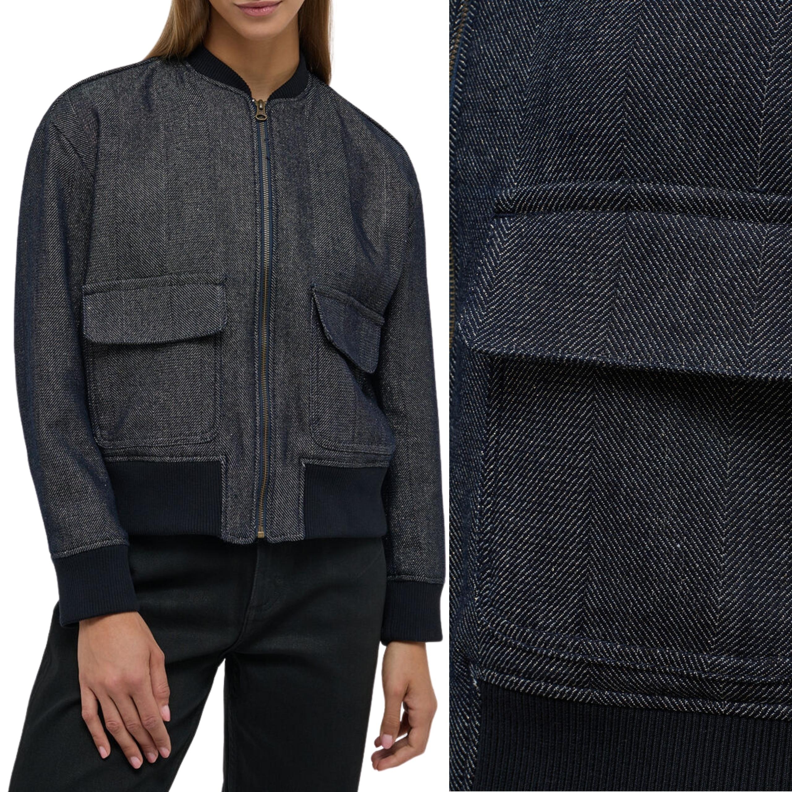 Mustang bunda navy Phoebe Bomber Xs