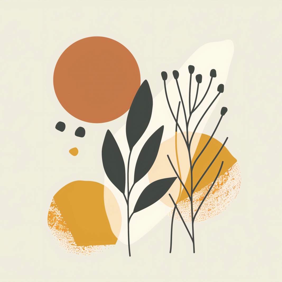 Plakát 100 x 100 cm Botanická tlaková hmota