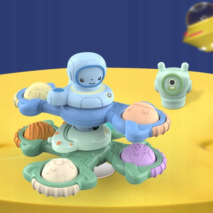 FIDGET SPINNER Z PRZYSSAWKĄ SENSORYCZNĄ KĄPIEL PREZENT GRZECHOTKA 3 SZTUKI Minimalny wiek dziecka 1