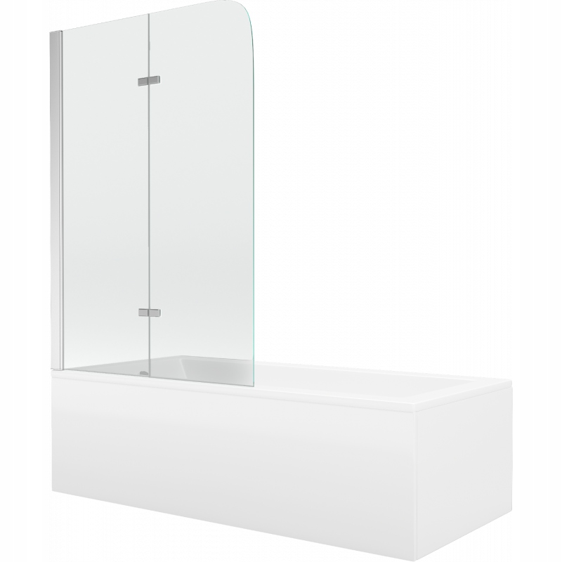 Mexen Cubik obdélníková vana 170 x 70 cm s zástěna