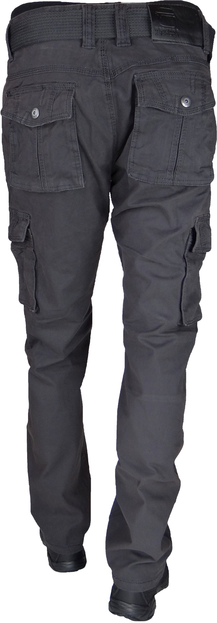 SPODNIE BOJÓWKI SZARE STRETCH z Paskiem Różne Rozmiary r. 40 IT/Th-7 Kolor szary