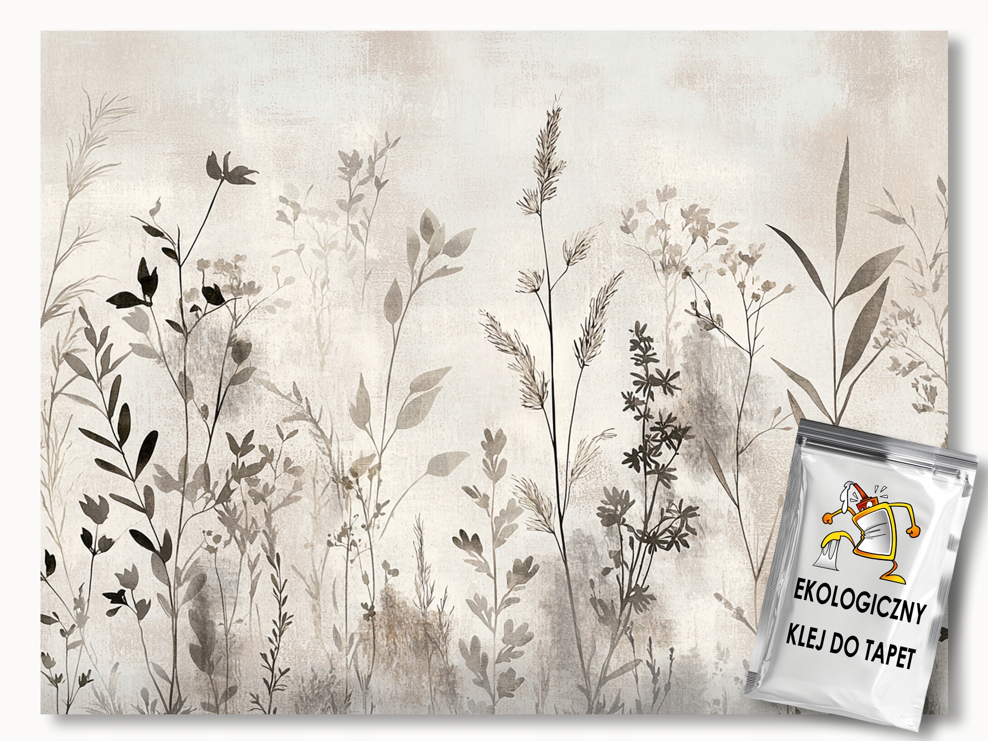 Fototapeta Flizelina Polní Trávy Skandinávská Boho Natura 254x184 130g