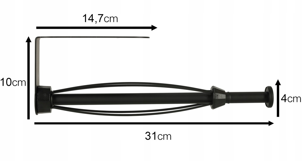 UCHWYT WIESZAK NA RĘCZNIK PAPIEROWY KUCHENNY CZARNY MAT LOFT MATOWY LOFTOWY Kod producenta SO88996
