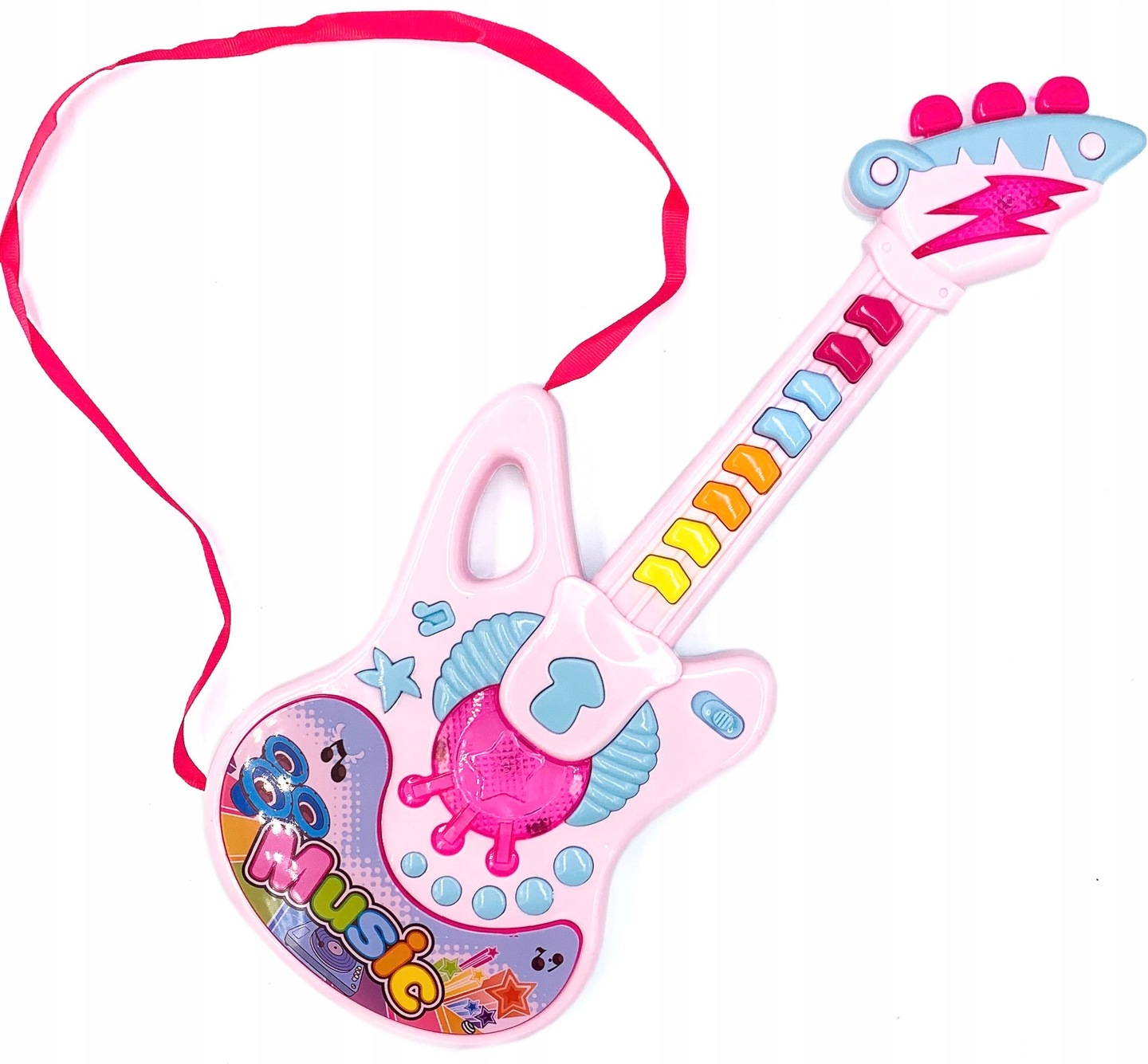 

Gitarka na baterie światło dźwięk melodie gitara