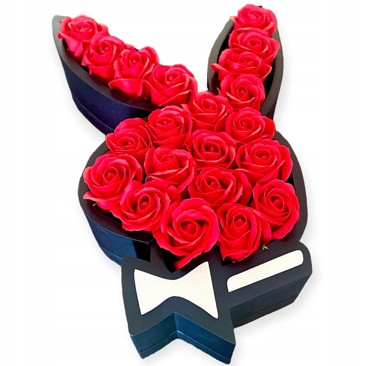 Box Pudełko Zajączek Walentynkowy MEGA Prezent róże mydlane dla niego niej Kod producenta W1016