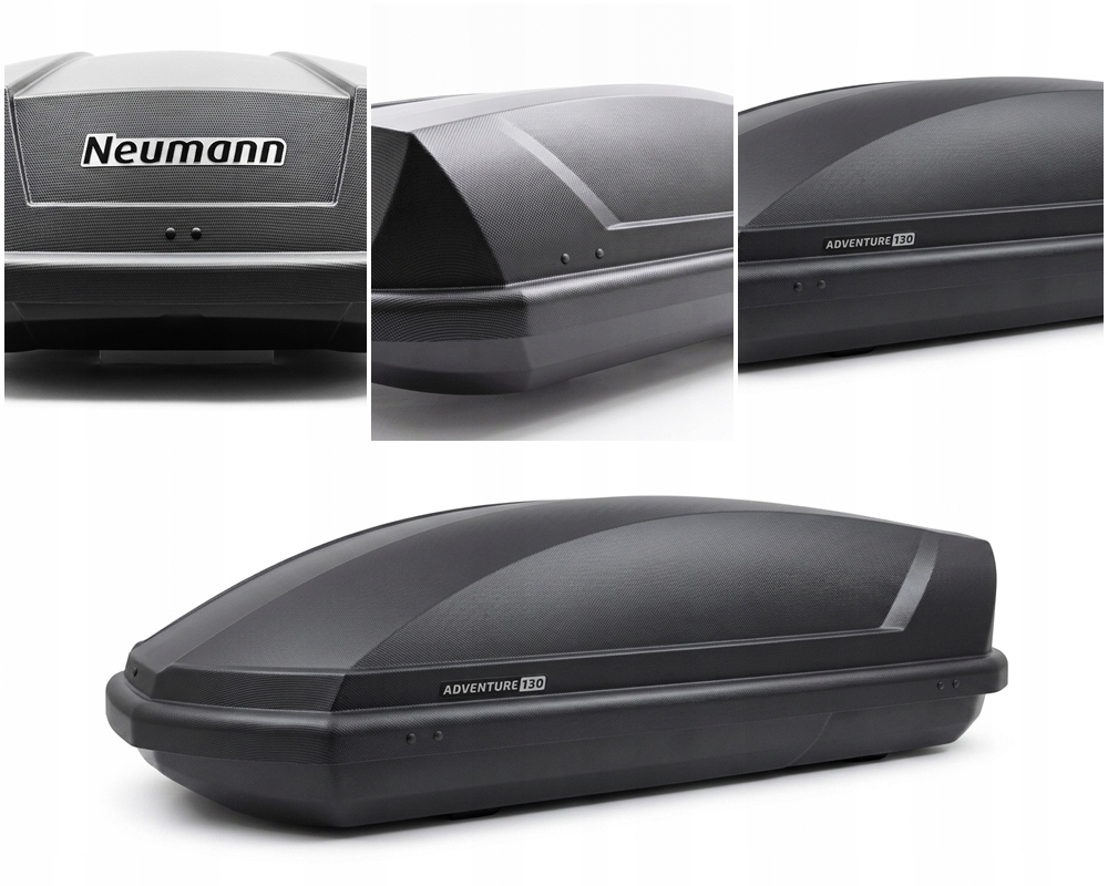 Box bagażnik dachowy Neumann Adventure 130 Czarny Karbon 300 L 131x72x37