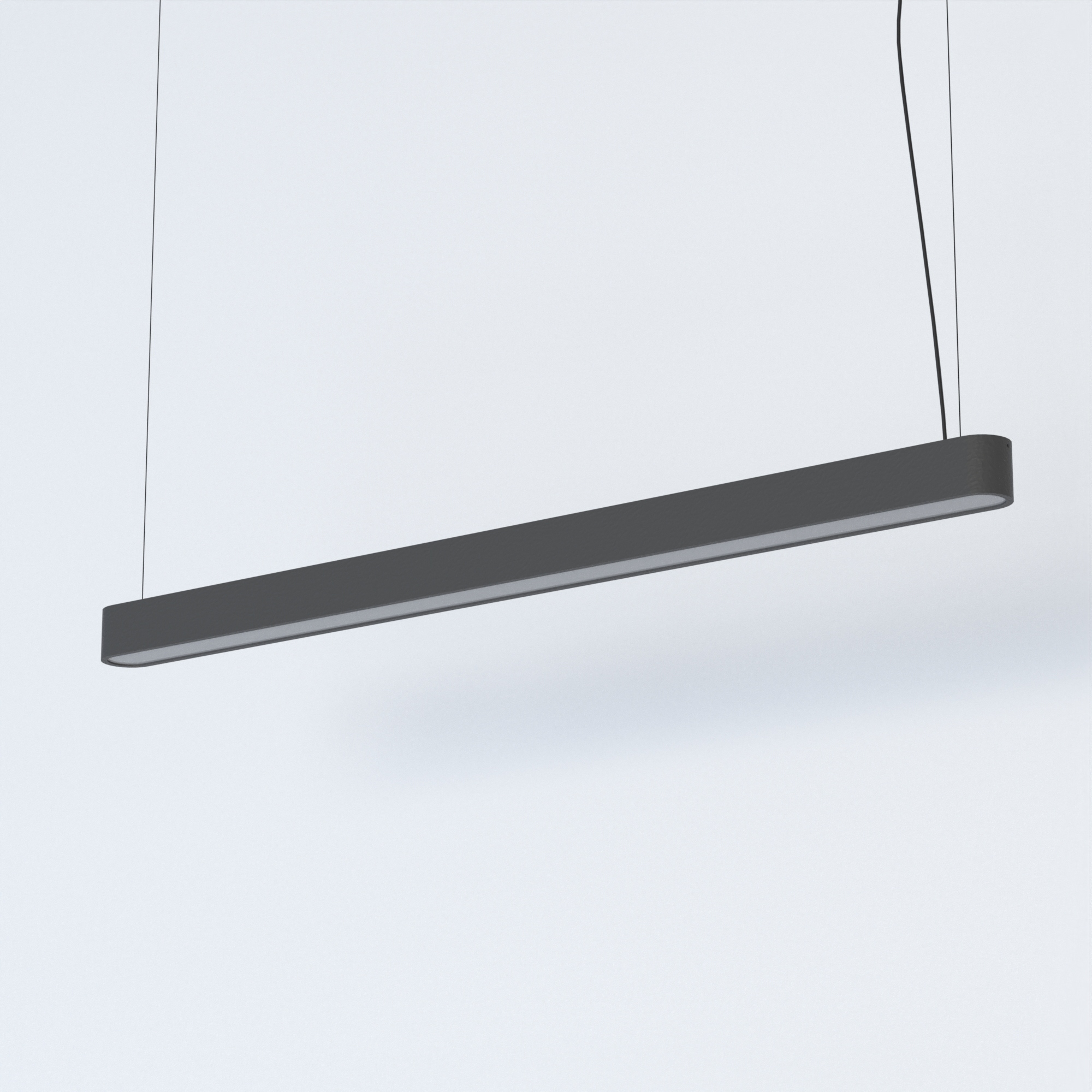 Lineárna lampa Nowodvorski Soft Led grafitová 156 cm, dĺžka 125 cm