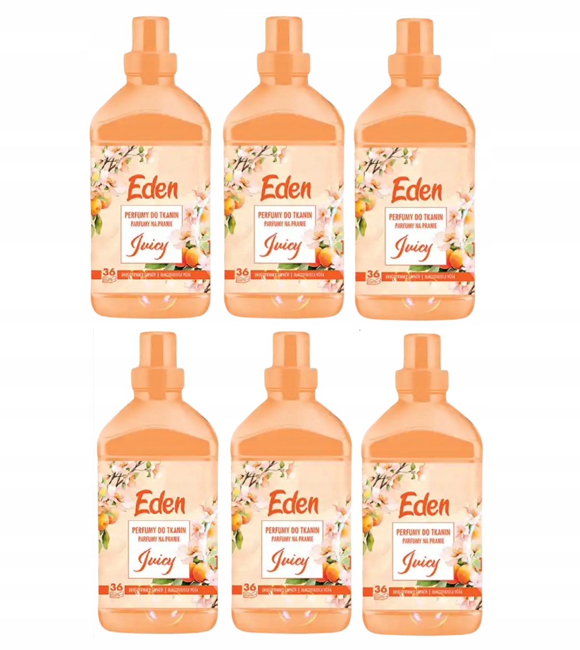 Levně 6 x Parfém na tkaniny tekutá aviváž Eden Juicy Limitovaná Edice 720 ml