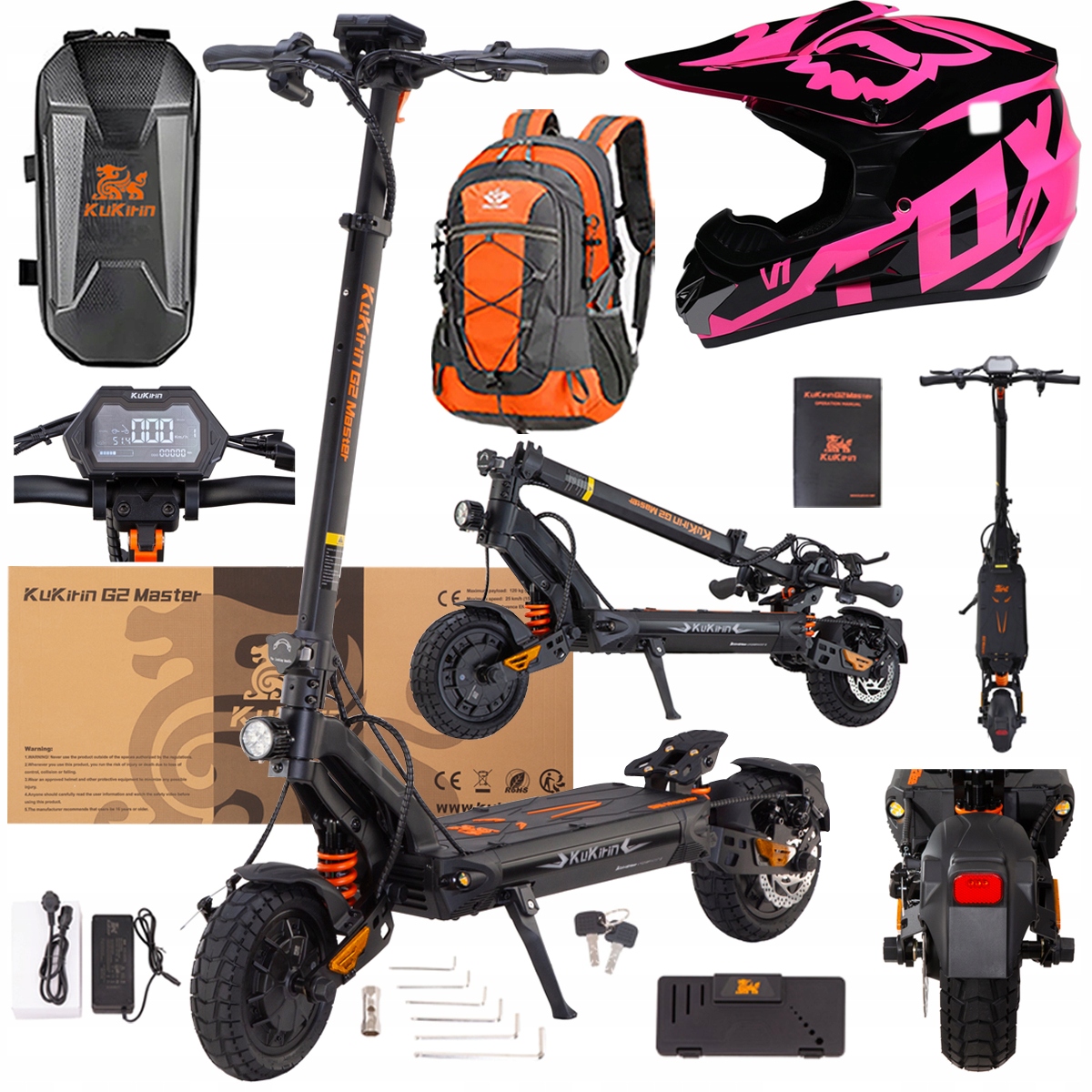 Kukirin G2 Master elektrické vozidlo2000W 52V 20.8AH 70km 60km/h Dárek