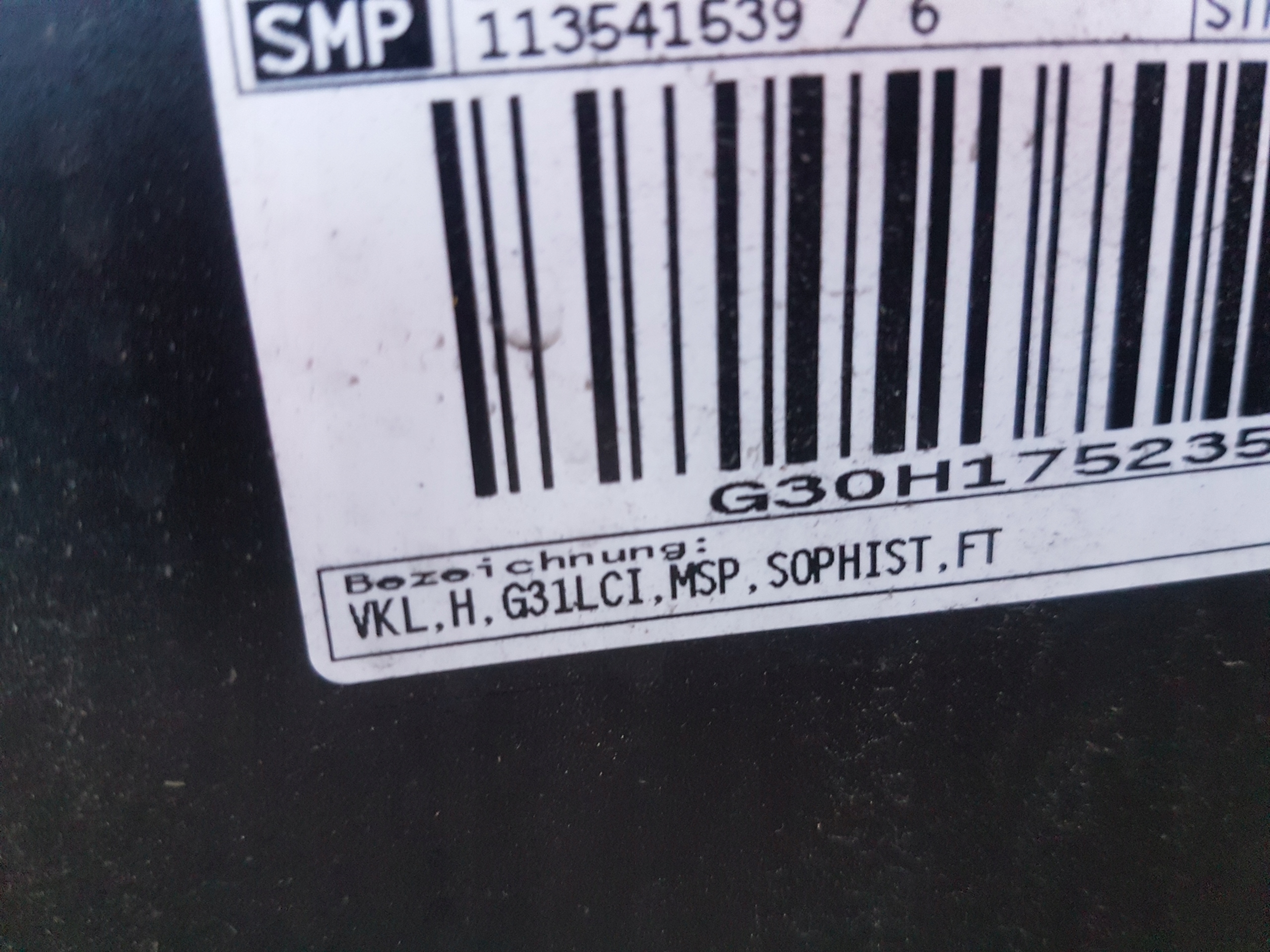 bumper rear BMW SERIA 5 G31 LCI m-packet
