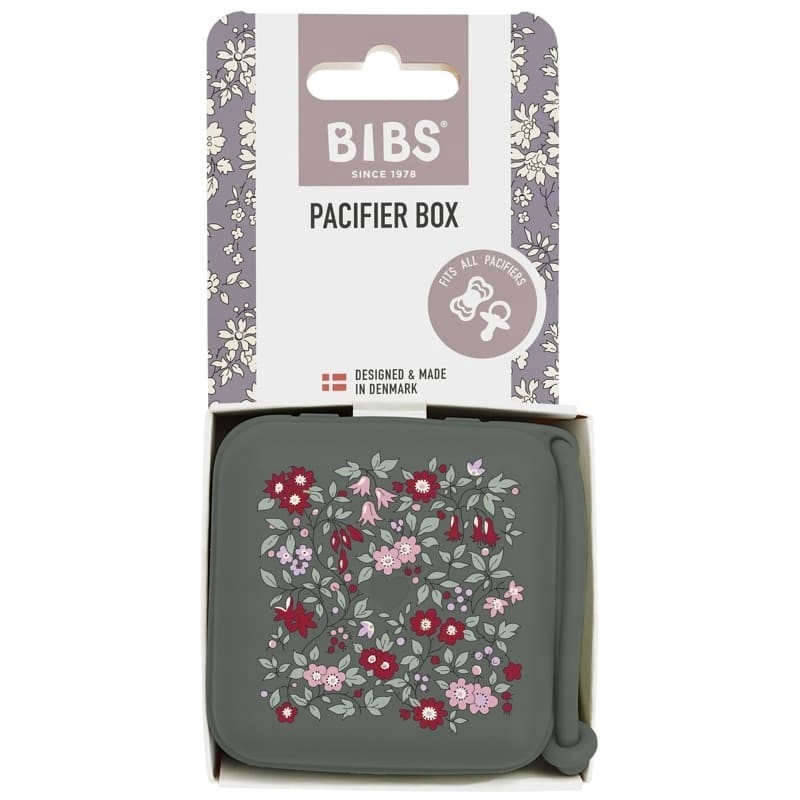 BIBS LIBERTY PACIFIER BOX CHAMOMILE LAWN PINE 2 w 1 etui do smoczków oraz p Marka Bibs