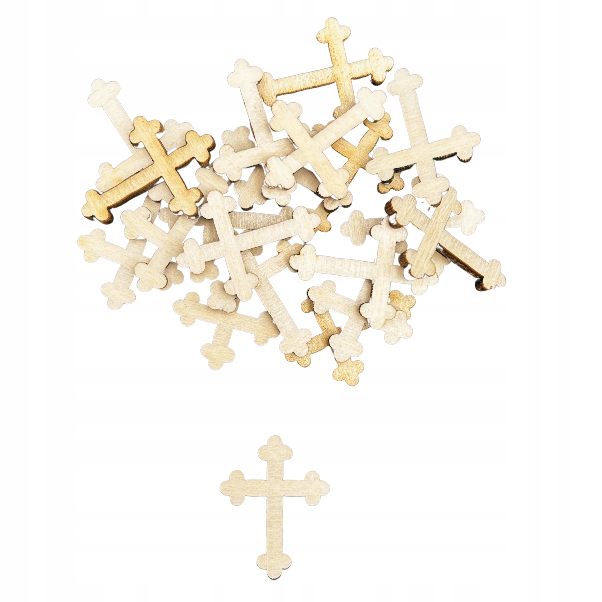 Drewniane scrapki krzyż krzyżyk krzyże 3cm 20szt