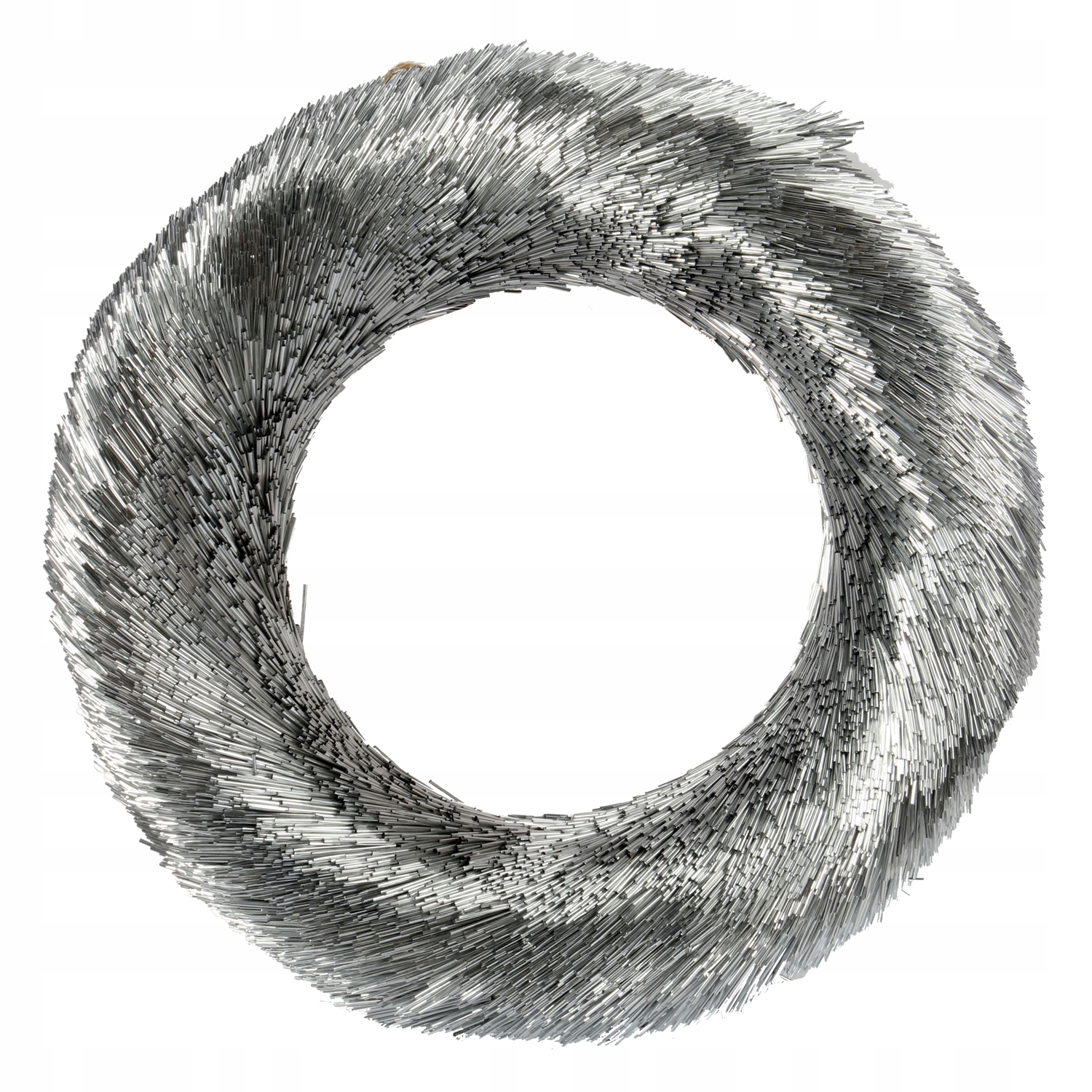 Dekorativní Vánoční Věnec, Stříbrný, 40 CM