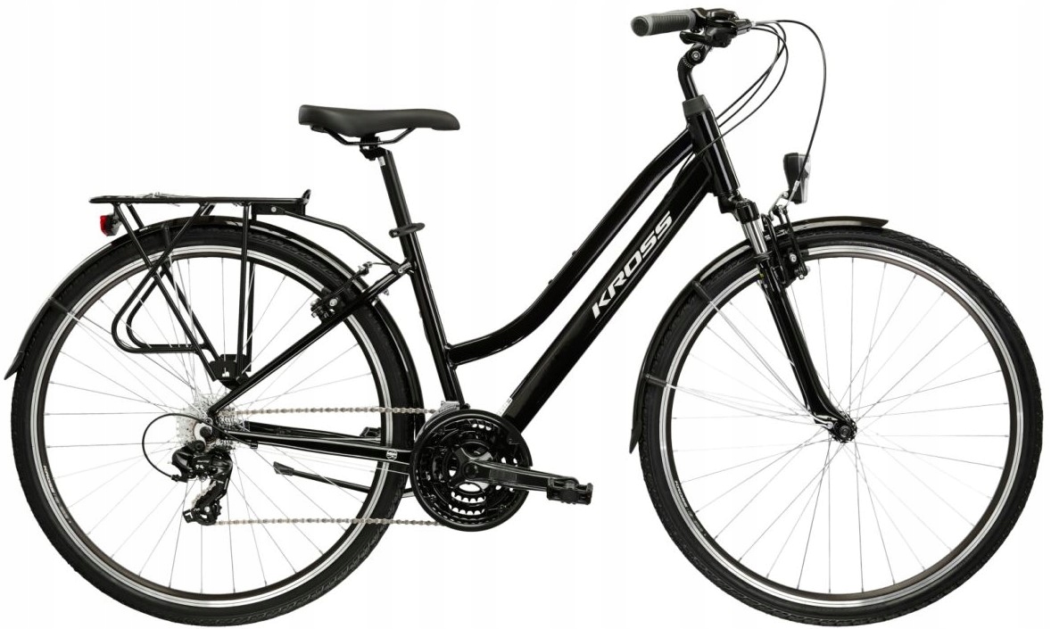 Rower Trekkingowy Damski Kross Trans 1.0 rama L 19 koło 28 czarny 2026