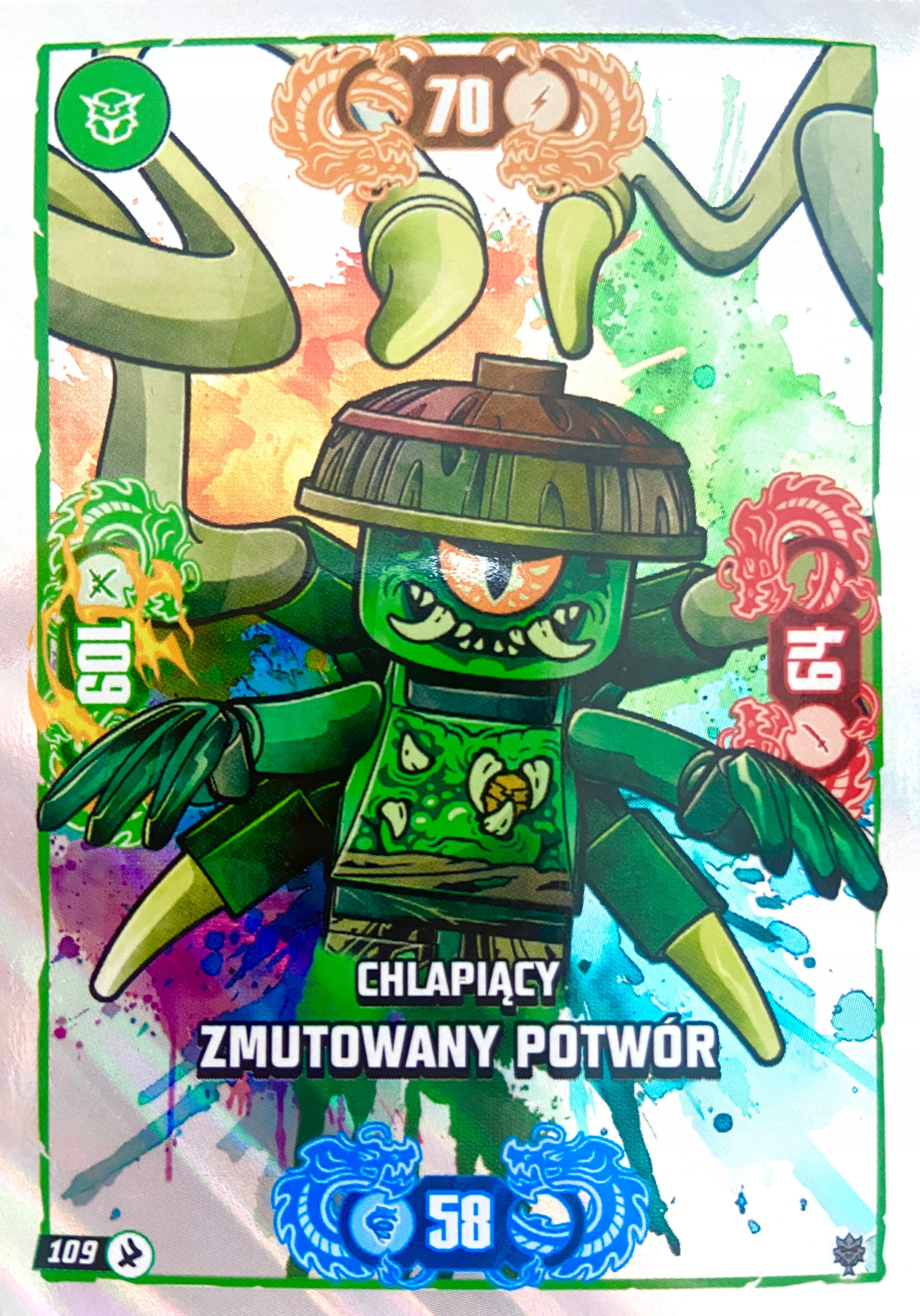 Lego Ninjago 2026 seria 11 Rzadka 109 Chlapiący Zmutowany Potwór