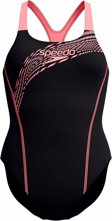 H5214 Speedo Medley Logo Strój Kąpielowy Jednoczęściowy Damski D40 GB14/36
