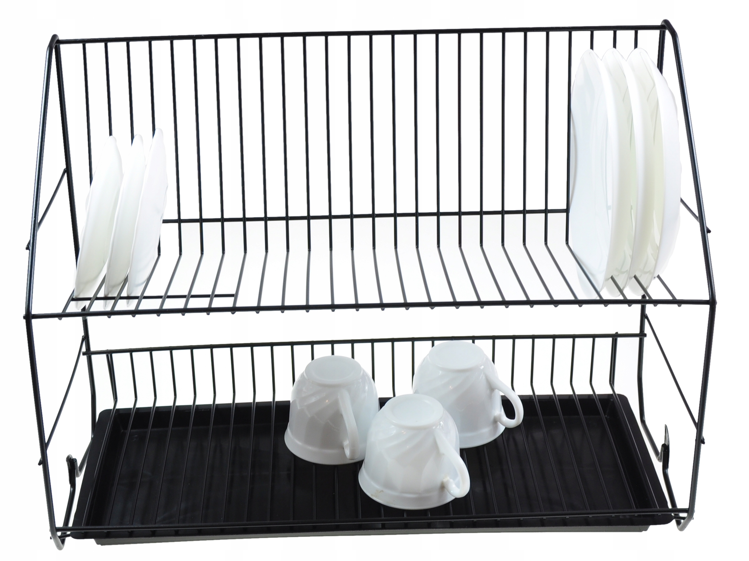 Suszarka Do Naczyń OCIEKACZ DWUPOZIOMOWA OSĄCZARKA WISZĄCA - CZARNA Marka Duda-Pol