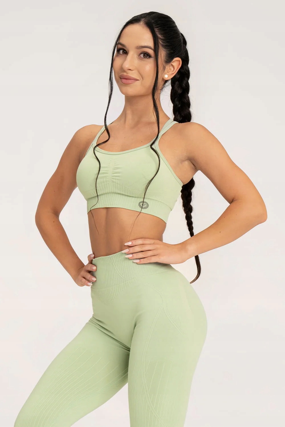 Gym Glamour Biustonosz push up 2.0 pistachio r. S