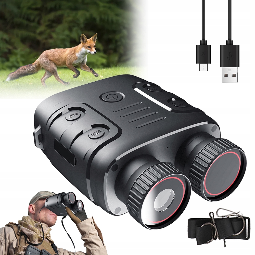 R18 Digitální Noční Vidění Dalekohled 5X ZVĚTŠENÍ1080P Pro Pozorování Zvířat