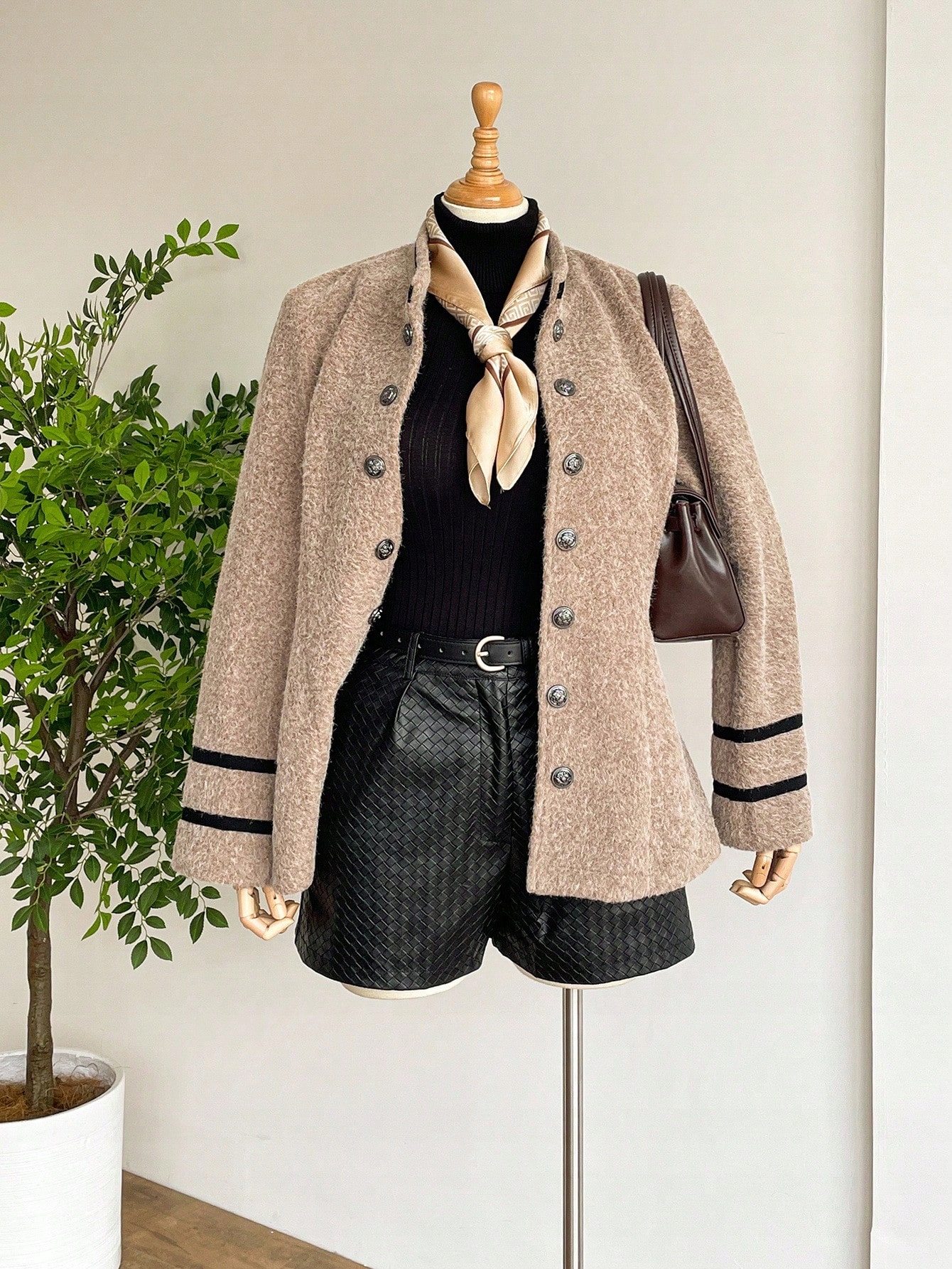 Sako Dámské Béžové Elegantní Klasické Vintage Sako Shein 3XL 46