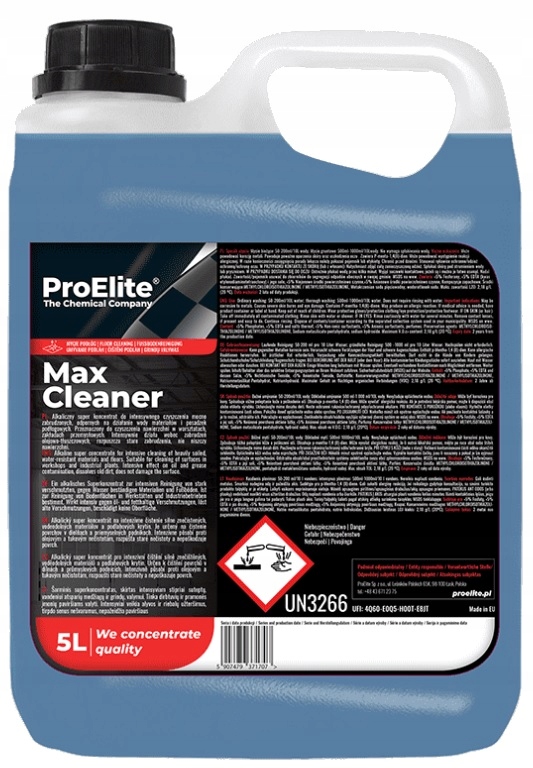 MYCIE POSADZEK PRZEMYSŁOWYCH 5l Max Cleaner Kod producenta max cleaner