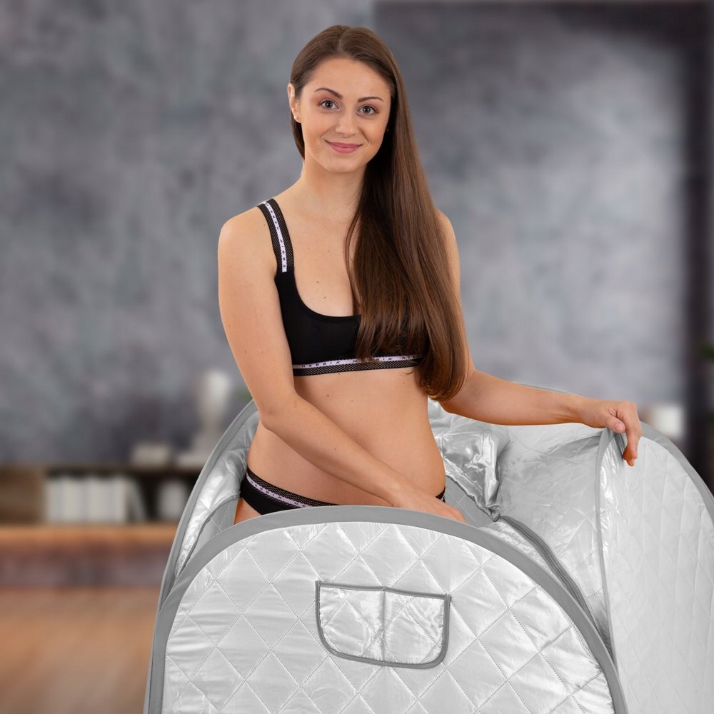 InSPORTline Steamona II nešiojama garinė sauna, atsipalaidavimui namuose nuotrauka 14