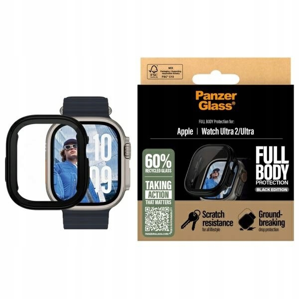 PanzerGlass Snappie Full Body Apple Watch Ultra 2 Ultra 3 Czarny