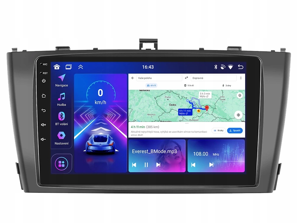 Bmode 2DIN autorádio BEV29 Android, Toyota Avensis T270