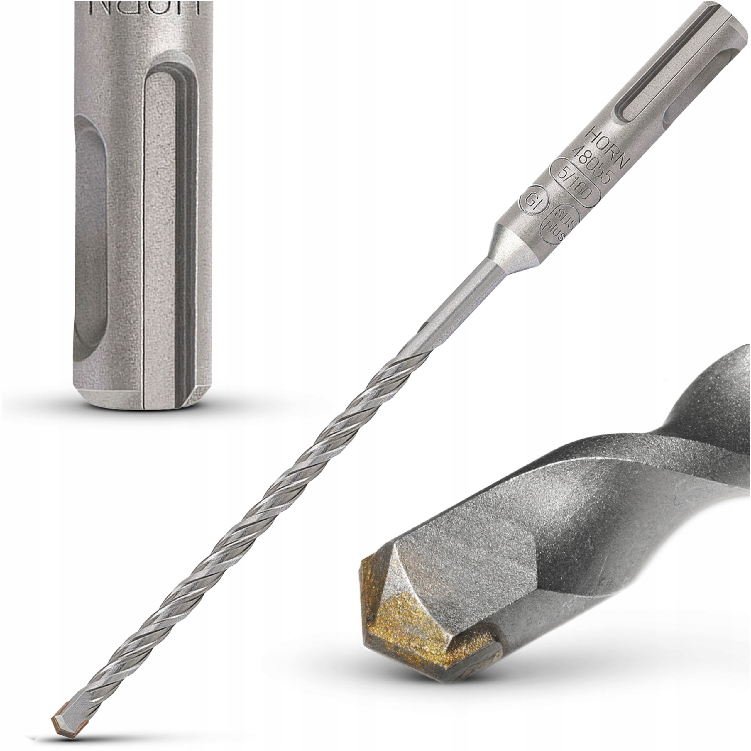 

Wiertło Do Betonu Fi 5mm Sds Plus Widia 5X160 mm