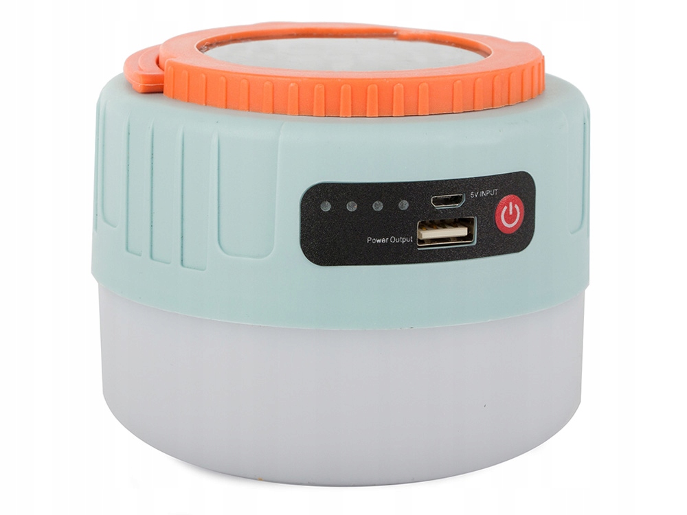 Lampka solarna turystyczna na biwak usb led pilot Moc 5 W