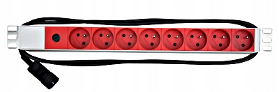 Napájací panel Pdu 19", 8xČSN, 1xC14, 10A, 1U, kábel 2m IU070131