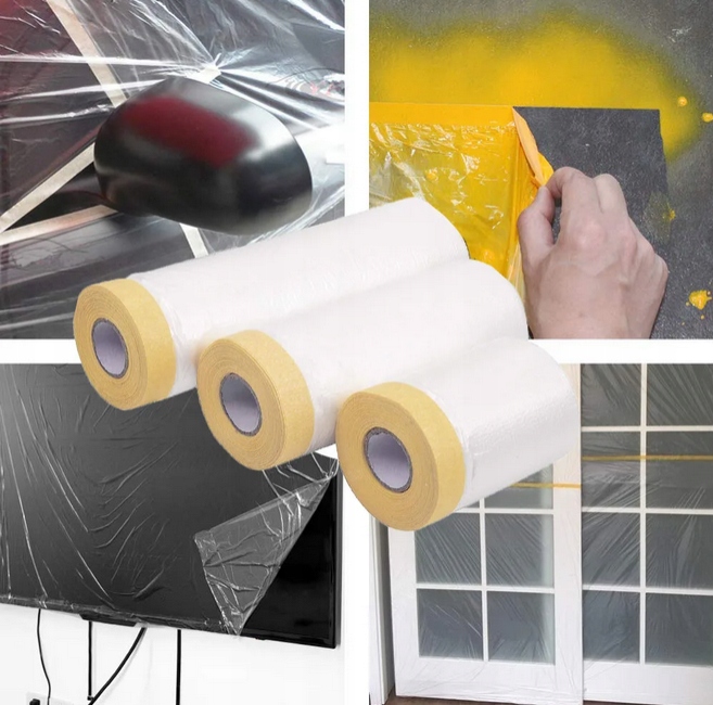 ANTYCHLAP Folia malarska z taśmą FOLIA BEZPIECZEŃSTWA SPEED MASK 180cm/20m Długość 20 m