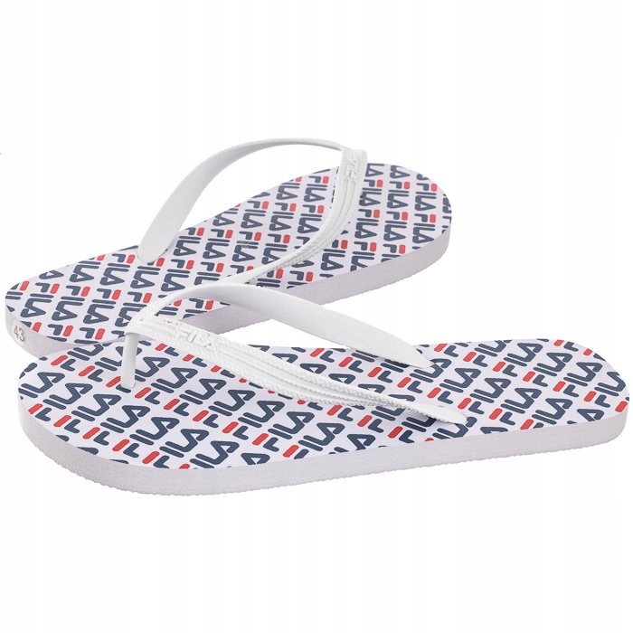 

Buty Męskie Japonki Fila Troy Logo FFM0029 Białe
