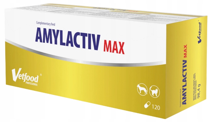 Vetfood Amylactiv Digest trawienie 120 kaps.