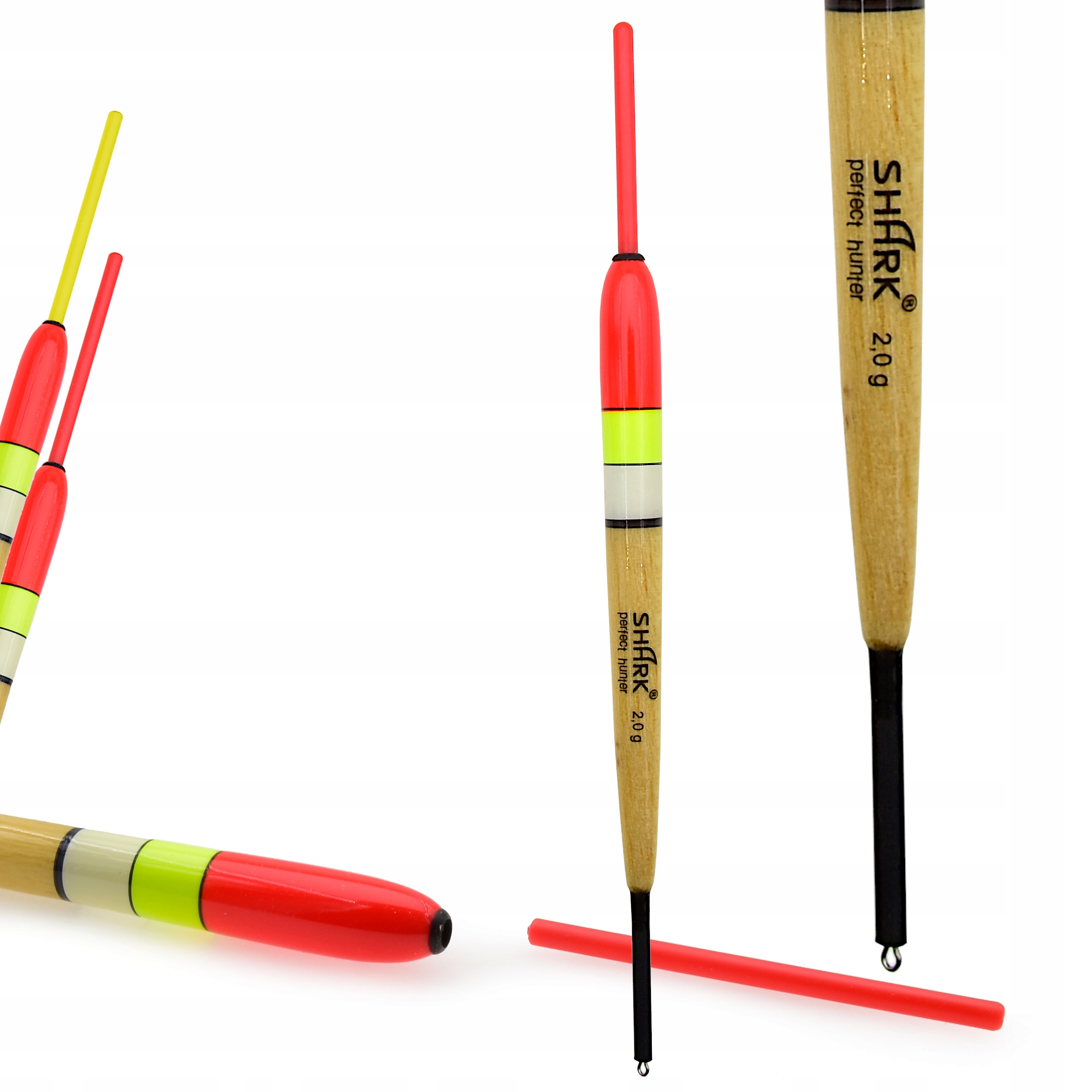 Spławik Przelotowy z Balsy Shark 2,0g/15,5 cm gniazdo pod nasadkę świec 3mm