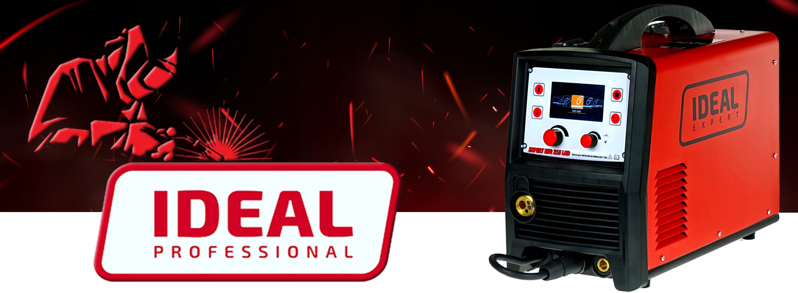 SPAWARKA MIGOMAT IDEAL EXPERT MIG 215 LCD SYNERGIA Czas cyklu pracy 60%