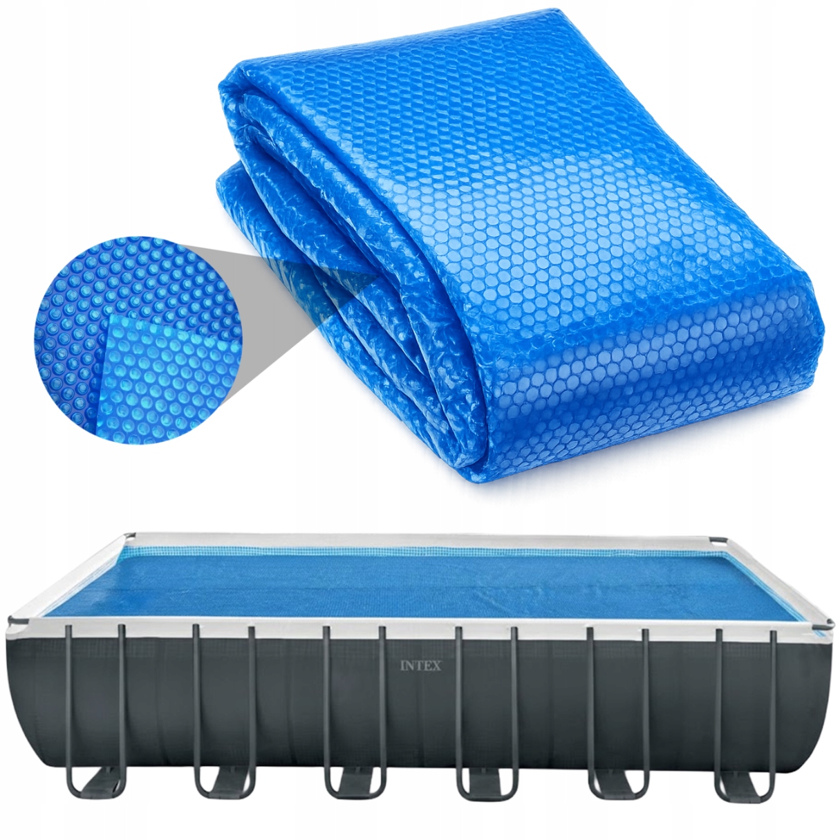 Izolačná Solárna Fólia Vyhrievacia Pokrievka Pre Bazén 732x366 CM Intex 58228