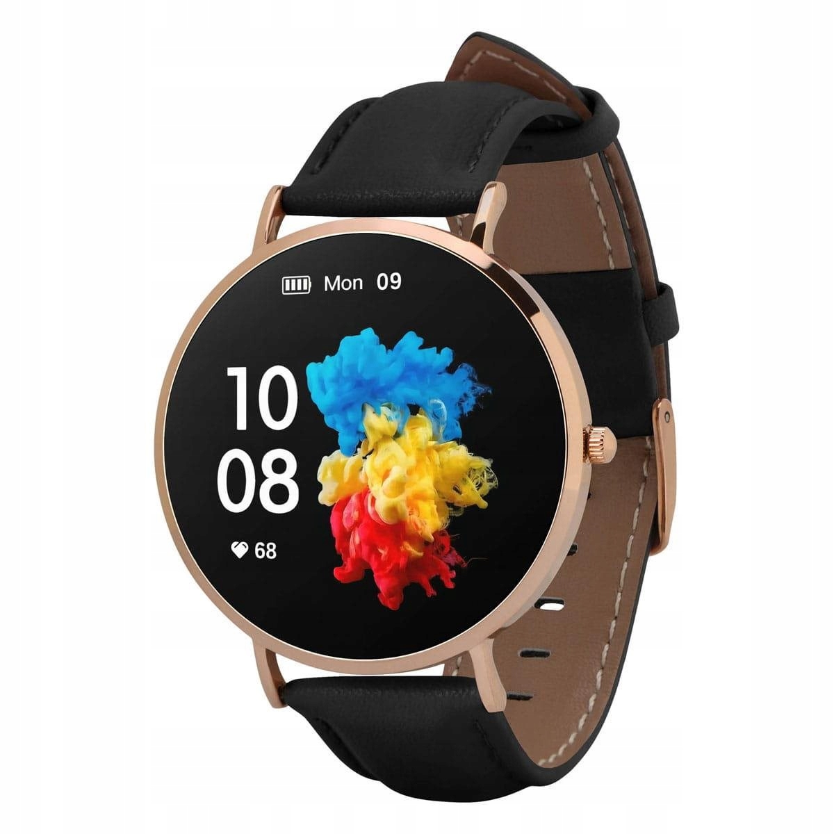Garett Smartwatch Verona zlatá, černý řemínek Verona_gold_black_leather