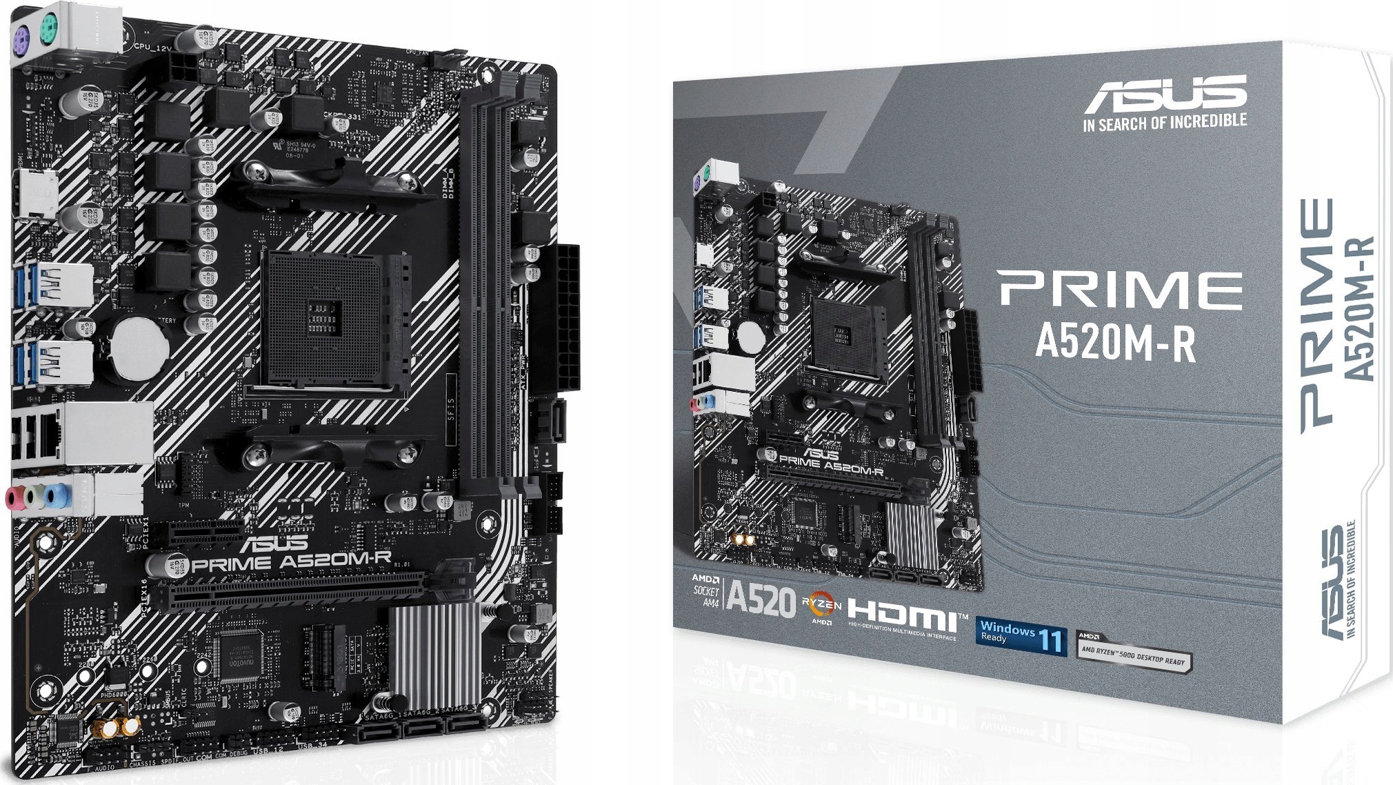 Płyta główna Asus Prime A520M-R AM4 A520 DDR4 M.2