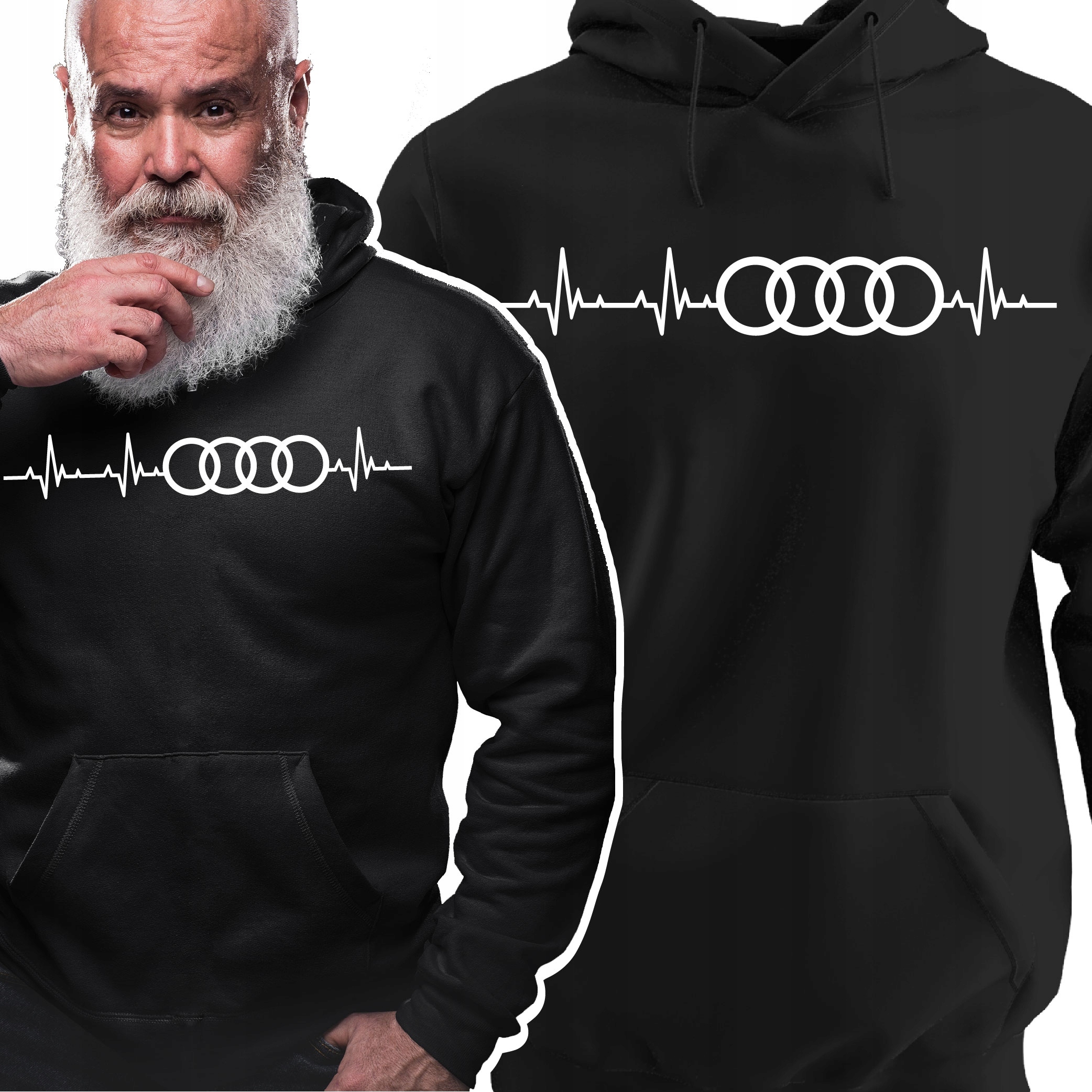 Bluza Z Kapturem Dla Fana Audi Quattro A7 A6 Rs A5