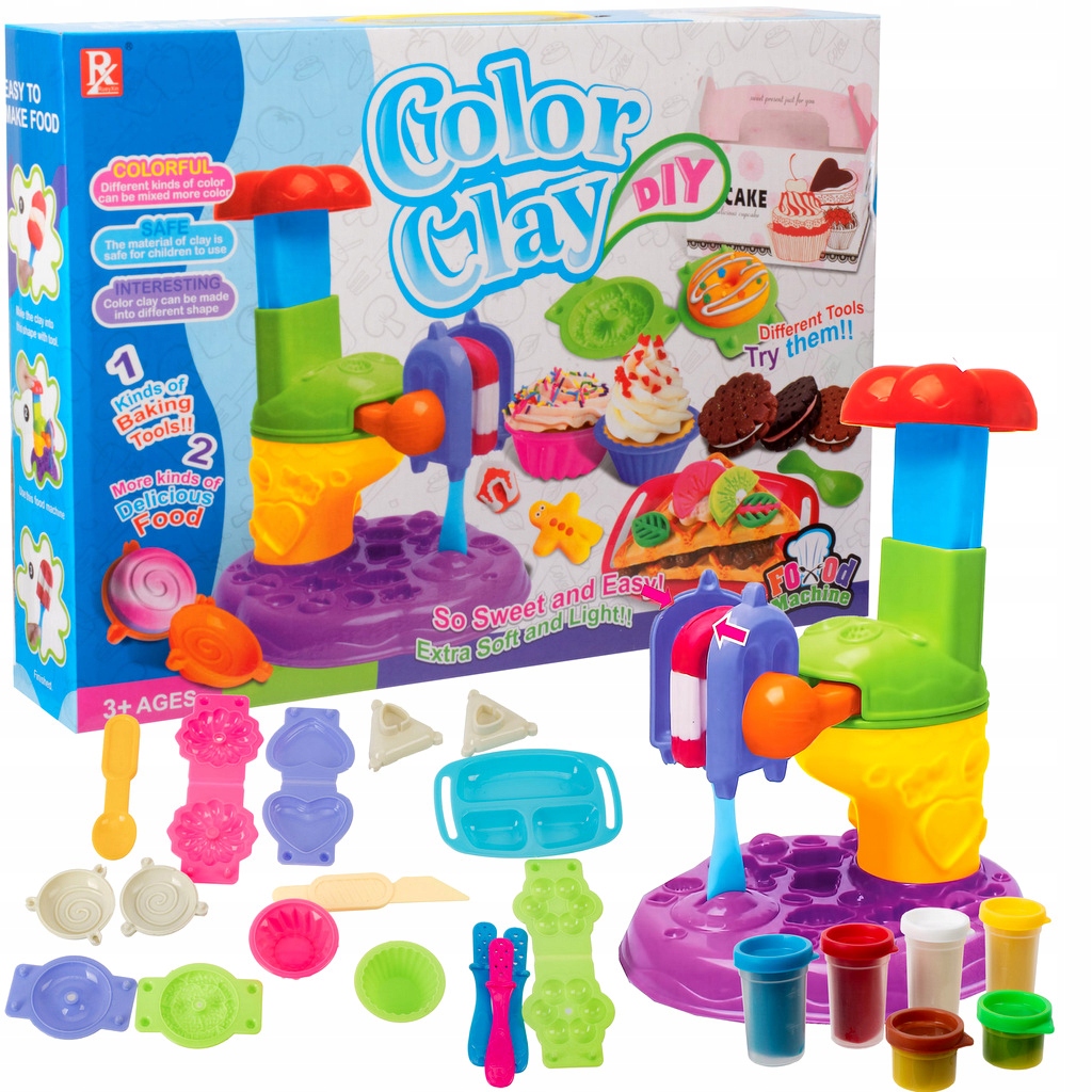 

Ciastolina Makaronowa Maszynka Zestaw Kreatywny XL