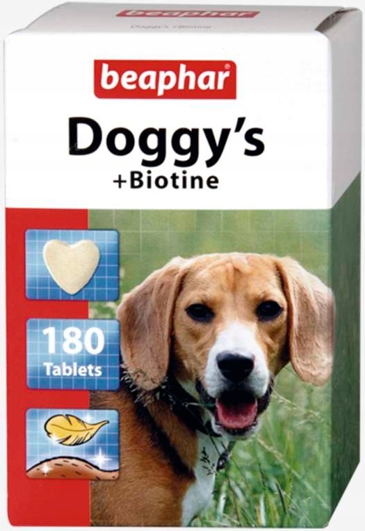 

Beaphar 12771 Doggy's Biotin 180szt wit.dla psa