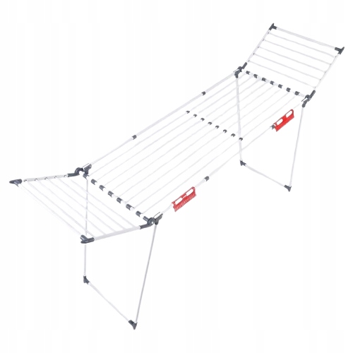 Suszarka Na Pranie Balkonowa Rozsuwana Stojąca Rozkładana 27 Mb Biała