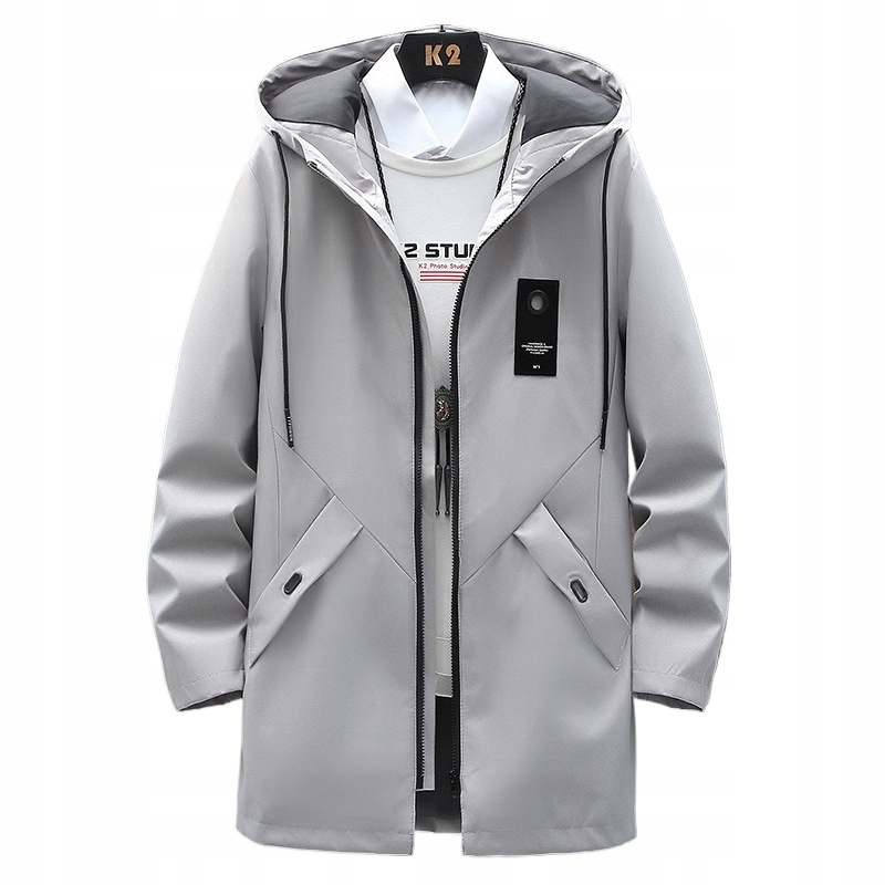 MĘSKA JESIENNA PŁASZCZ PROCHOWIEC PARKA BIZNESOWA