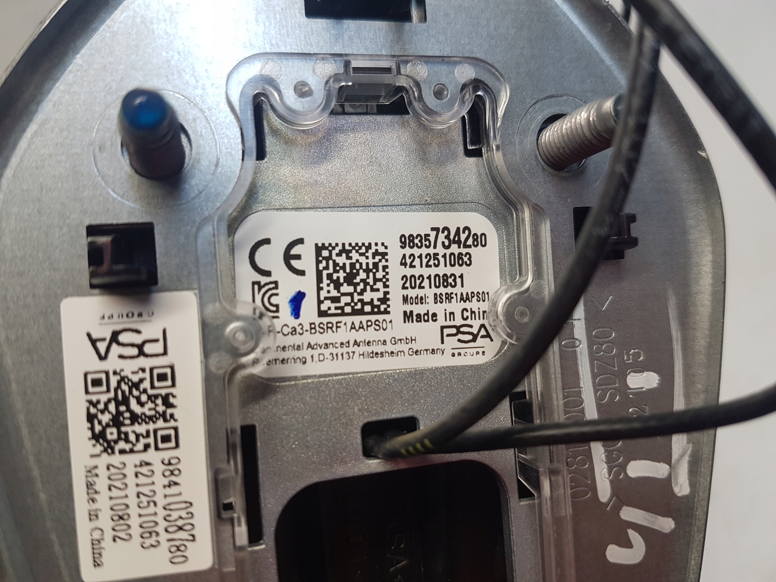 CITROEN C4 III antenne GPS dach 9835734280