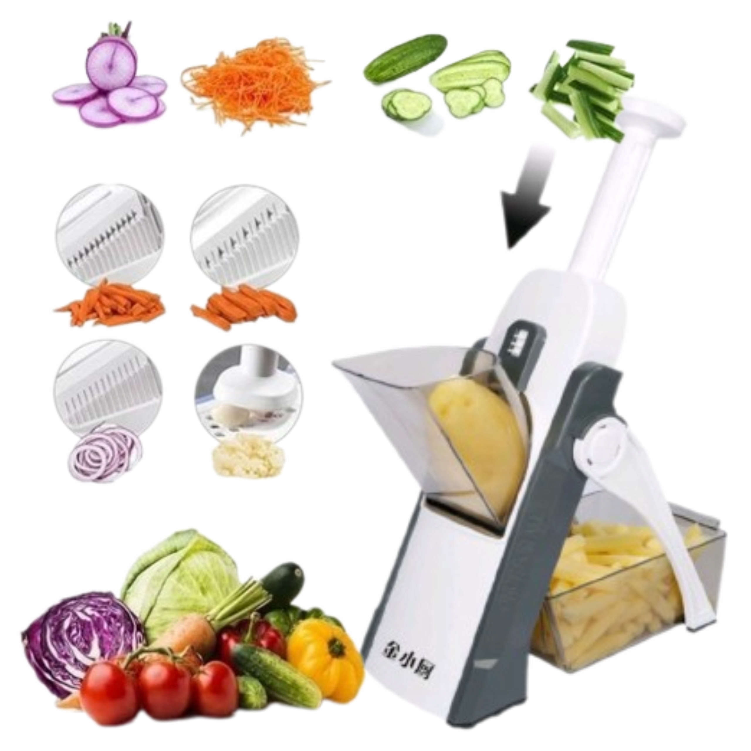 

Wielofunkcyjna Krajalnica Regulowana Do Warzyw