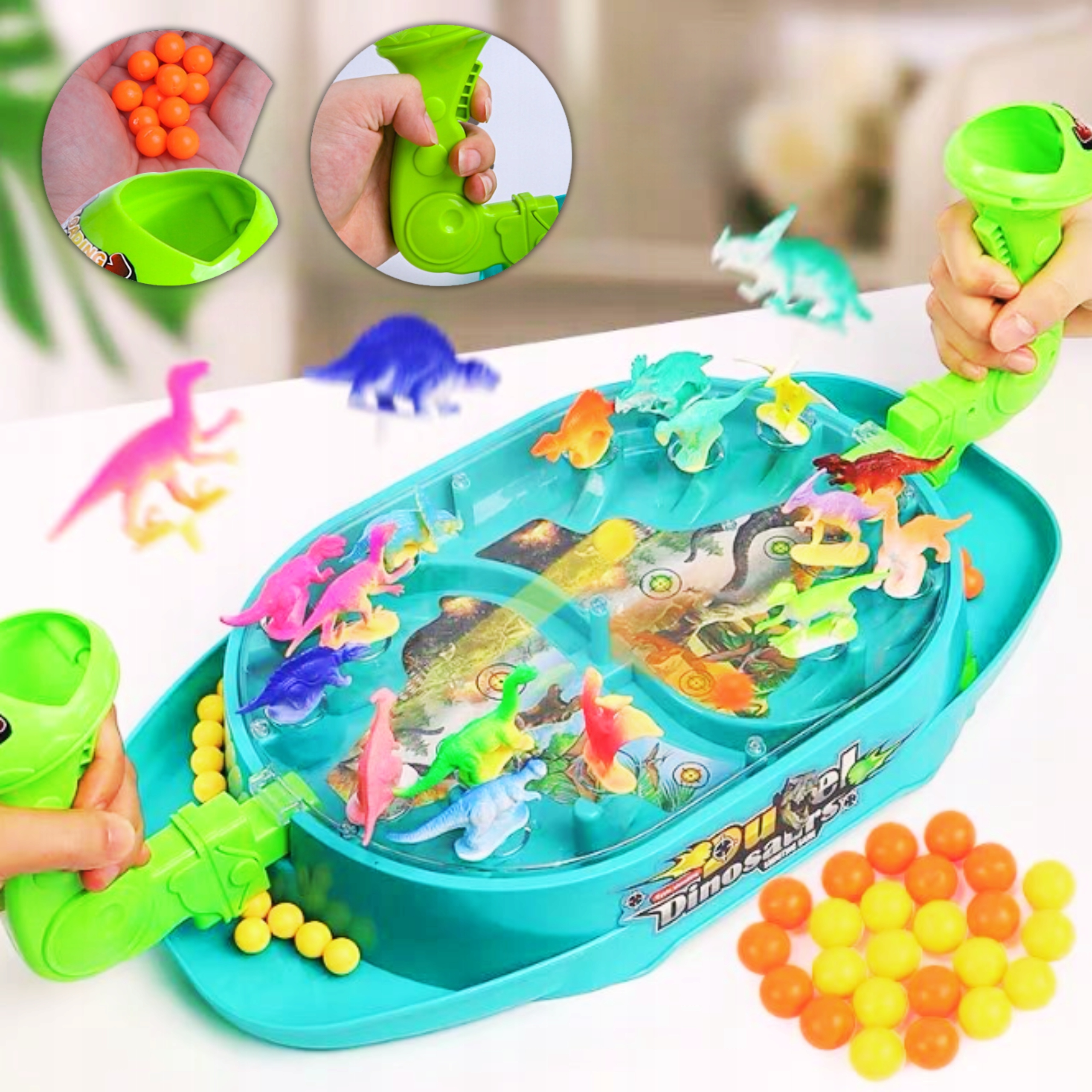 GRA ZRĘCZNOŚCIOWA DINOZAURY STRZELANIE DO CELU ZABAWKA PREZENT DLA DZIECI Marka Eddcom